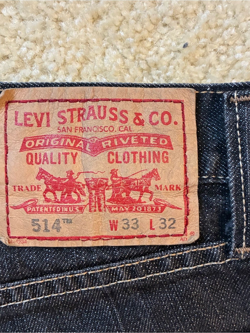 Levi's 514 Slim Straight Men’s Jeans in Dark Indigo